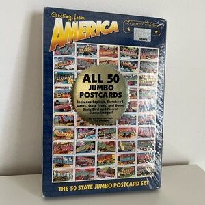 USPS 2002 Greetings from 50 States Jumbo Postcard Set
